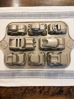 Nordic Ware Metallic Gold Car Shaped Cake Pan